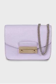 Purple Mini Bag With Chain