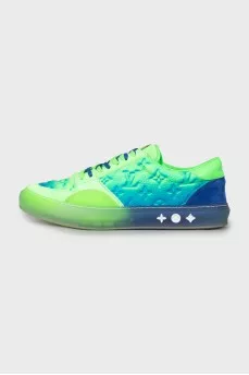 Men's Embossed Print Sneakers