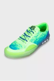 Men's Embossed Print Sneakers