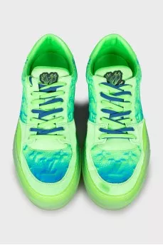 Men's Embossed Print Sneakers