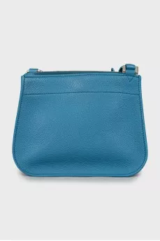 Blue leather bag