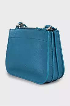 Blue leather bag