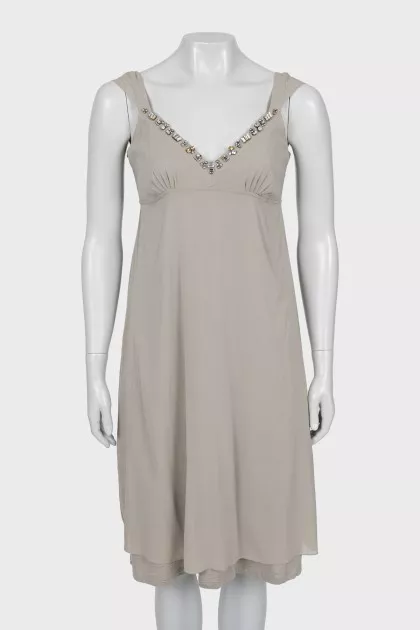V-neck strappy dress