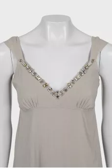 V-neck strappy dress