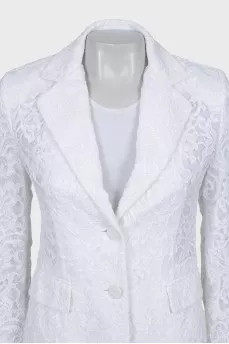 Guipure suit with shorts
