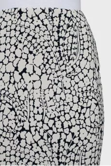 Floral print pencil skirt