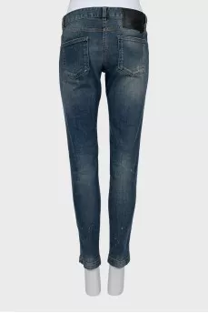 Blue jeans boyfriend cut fit