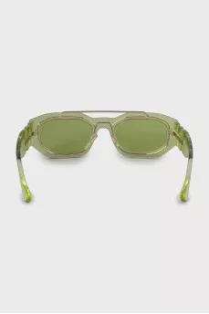 Sunglasses with transparent frame