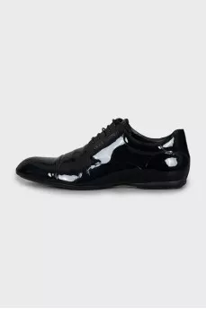 Men's patent leather shoes