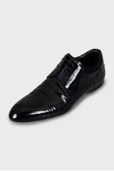 Men's patent leather shoes