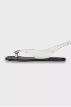 Sandals with leather laces