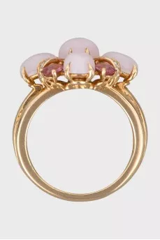 Flower shaped diamond ring