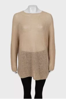 Semi-transparent loose fit sweater