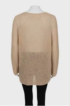 Semi-transparent loose fit sweater