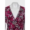 Floral Print V-Neck Dress