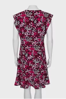 Floral Print V-Neck Dress