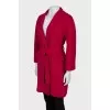 Pink wool coat