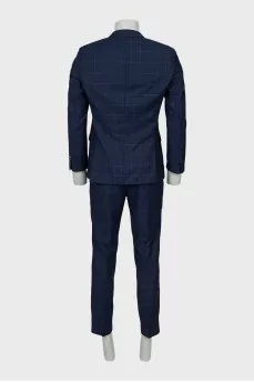 Men's Checkered Suit