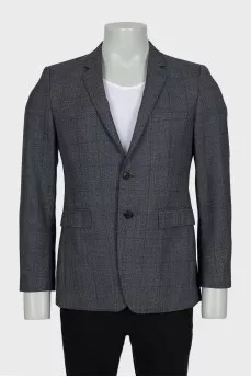 Men's grey wool jacket