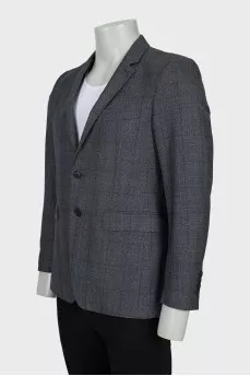 Men's grey wool jacket