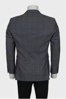 Men's grey wool jacket