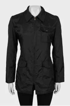 Vintage raincoat with patch pockets