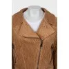 Cropped corduroy jacket