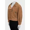 Cropped corduroy jacket