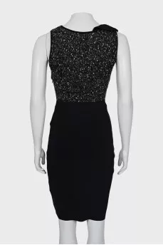 Knitted set of dress and cardigan
