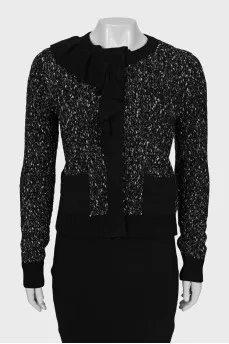 Knitted set of dress and cardigan