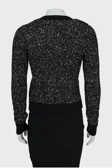 Knitted set of dress and cardigan