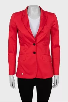 Red fitted jacket