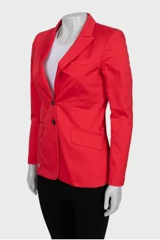 Red fitted jacket