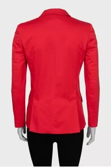 Red fitted jacket