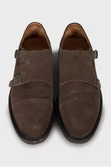 Men's Suede Shoes with Buckles