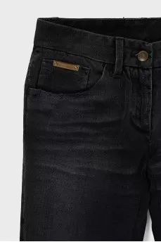 Джинсы straight fit на средней посадке