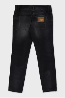 Джинсы straight fit на средней посадке