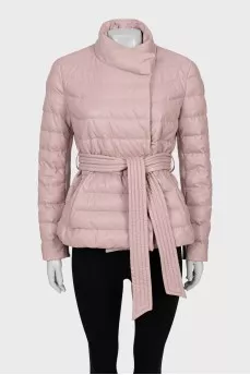 Quilted faux leather jacket