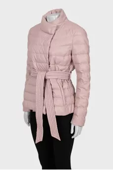 Quilted faux leather jacket