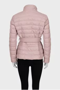 Quilted faux leather jacket