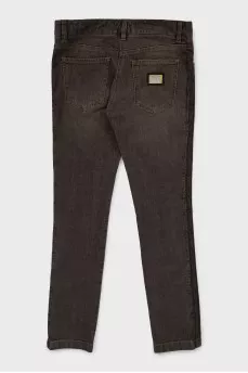Skinny jeans in brown