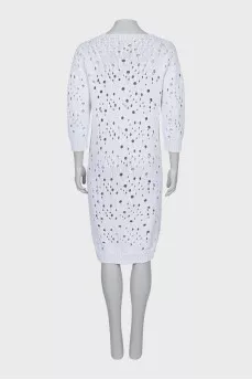 Knitted dress with slits