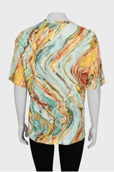 Oversized T-shirt with abstract print