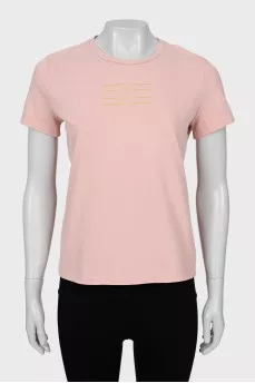 Slim fit t-shirt with embroidered logo