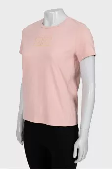 Slim fit t-shirt with embroidered logo