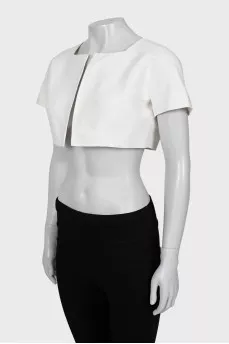 White short sleeve top