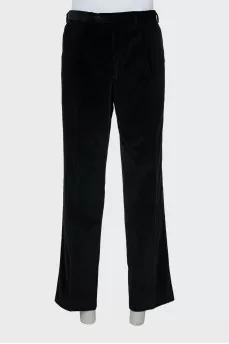 Men's Velour Trousers with Arrows