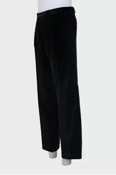 Men's Velour Trousers with Arrows
