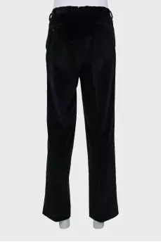 Men's Velour Trousers with Arrows