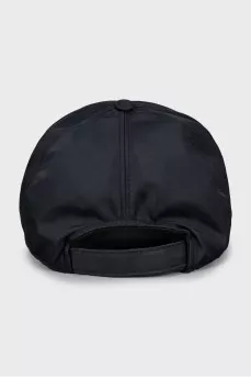 Black cap with branded patch